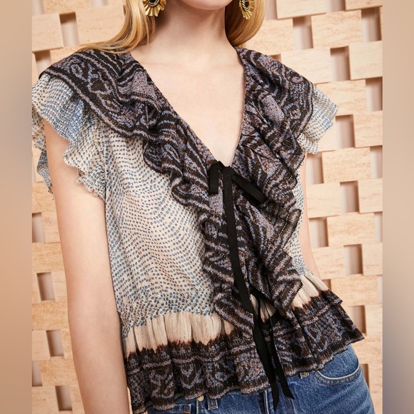 Ulla Johnson Ruffled Blouse - Picture 1 of 4